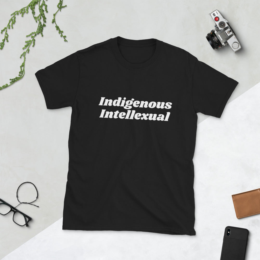 "Indigenous Intellexual" Drk Short-Sleeve Unisex T-Shirt